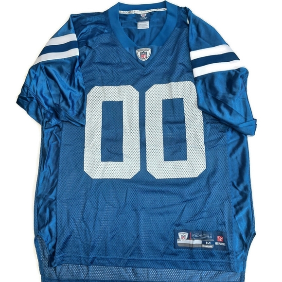 Reebok On Field Indianapolis Colts #00 2 Sided Jersey Mens M Blue NFL Equipment - Picture 1 of 7